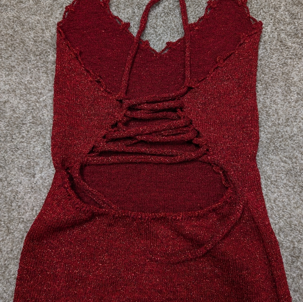 Vintage feather handmade dress - Picture 10 of 10